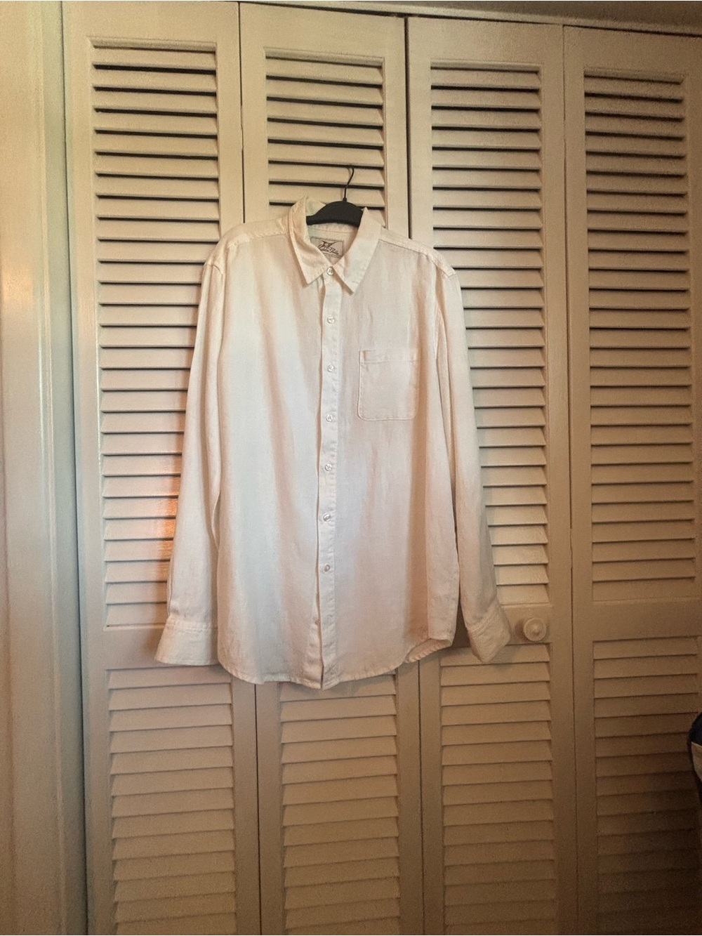 Linen Madda Fella Long Sleeve Casual I Pocket Men’s Shirt